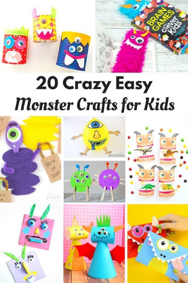 Preschool Monster Crafts: 20 Fun & Simple DIY Projects